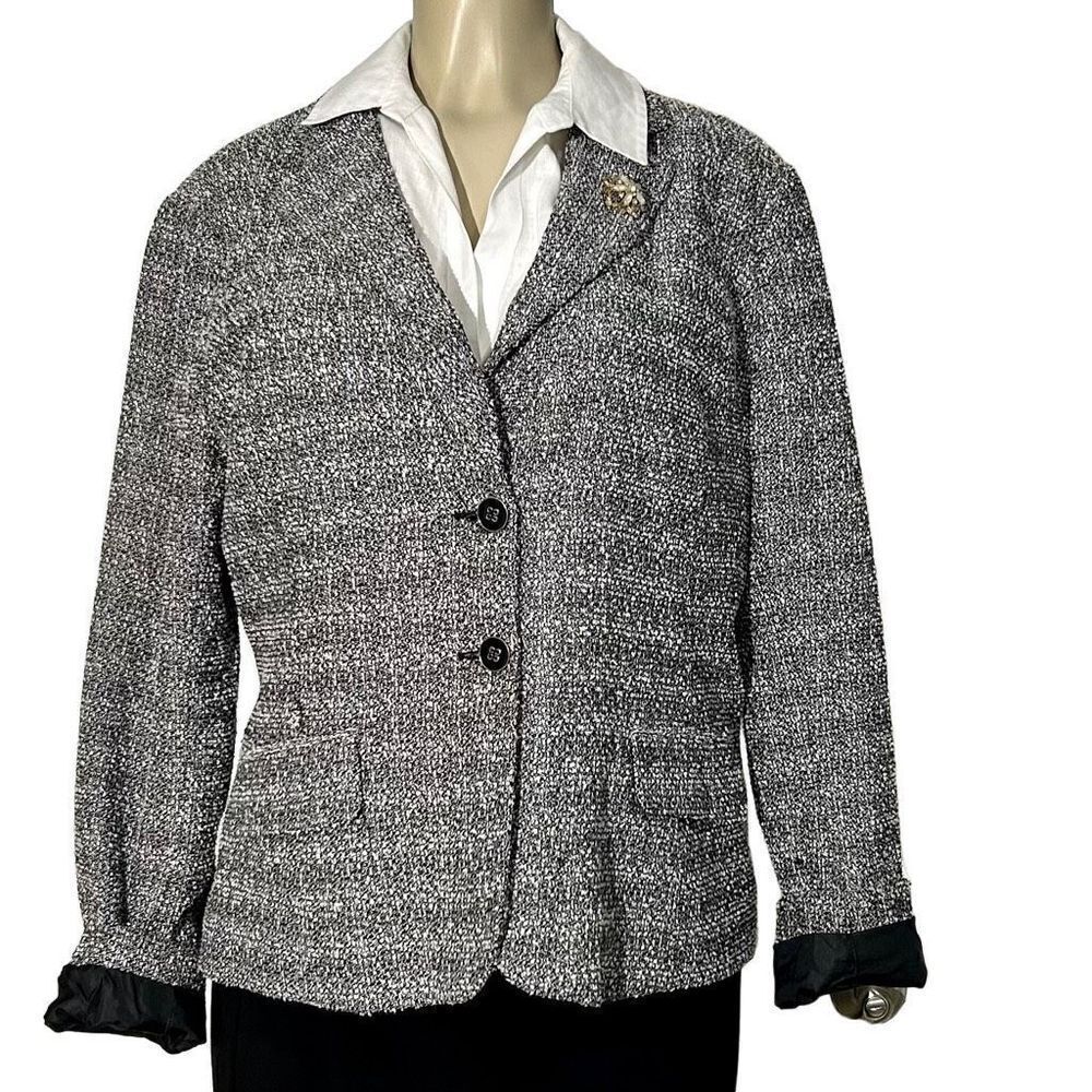 New York & Company Blazer Women's Size 16 Twill Collared Business Career Wear